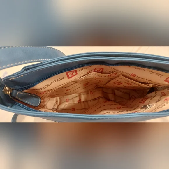 Stone Mountain Accessories Blue Crossbody Bag - Picture 5 of 8